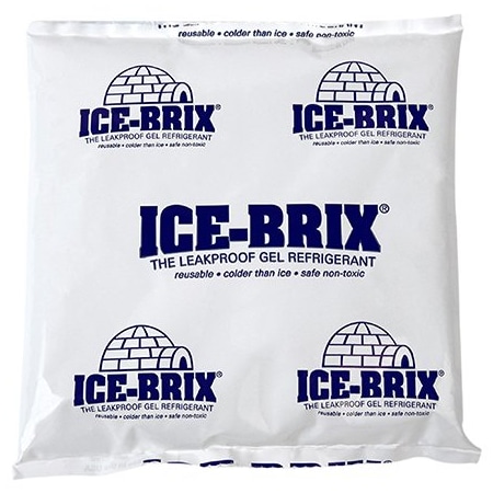 Ice-Brix 6 x 5-3/4 x 1'' - 12 oz. Ice-Brix Cold Packs, 24PK BUY00017429